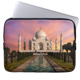 Housse Pour Ordinateur Portable Les monuments Vue colorée du Taj Mahal
