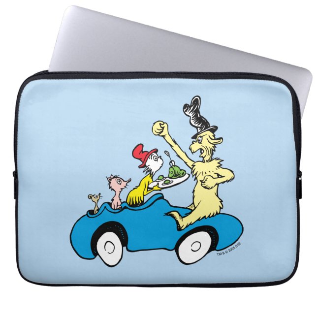 Housse Pour Ordinateur Portable Les personnages de Dr. Seuss Les œufs verts et le  (Devant)