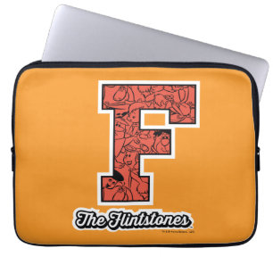 Housse Pour Ordinateur Portable Les Pierrafeu   Monogramme de style collégial