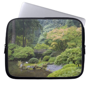 Housse Pour Ordinateur Portable L'étang promenade avec pont de lune