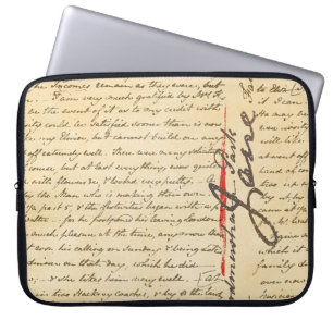 Housse Pour Ordinateur Portable LETTRE Jane Austen