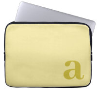 Lettre Monogramme Jaune Pâle Et Moutarde Minimalis