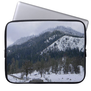 Housse Pour Ordinateur Portable L'hiver à la campagne....