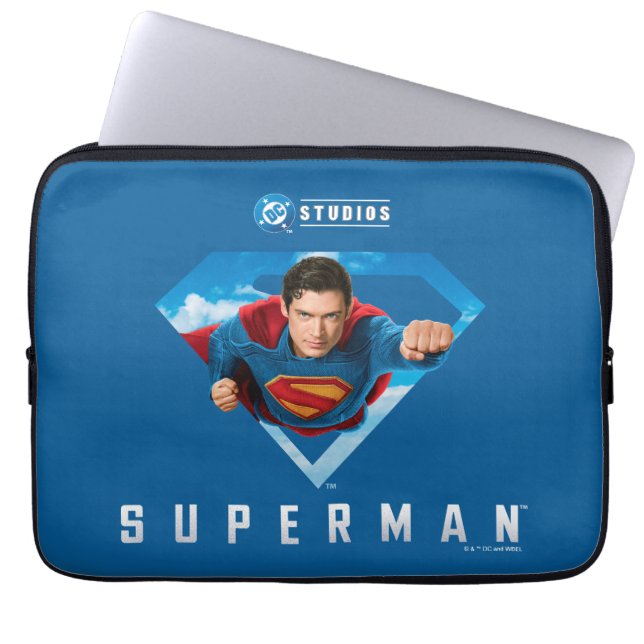 Housse Pour Ordinateur Portable L'homme de l'acier en vol (Devant)