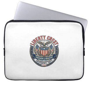 Housse Pour Ordinateur Portable Liberty Crest Patriotique Patriotique Héraldique B