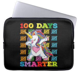 Housse Pour Ordinateur Portable Licorne 100 Jours Plus Intelligente 100ème Jour D'