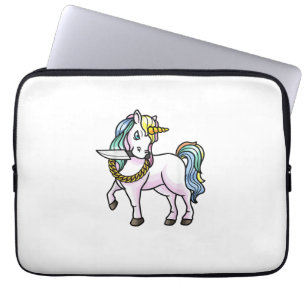 Housse Pour Ordinateur Portable Licorne Avec Couteau Filles Femmes T-Shirt