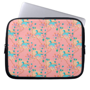 Housse Pour Ordinateur Portable licorne bleue