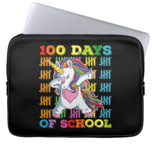 Housse Pour Ordinateur Portable Licorne Enseignante 100 Jours D'École