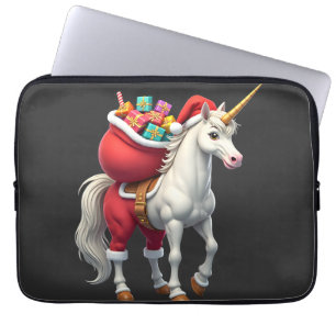 Housse Pour Ordinateur Portable Licorne Vilain Blague Drôle Noël Matin Famille