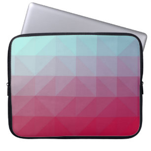 Housse Pour Ordinateur Portable Light BLUE abstract mosaic pattern. Colorful abstr