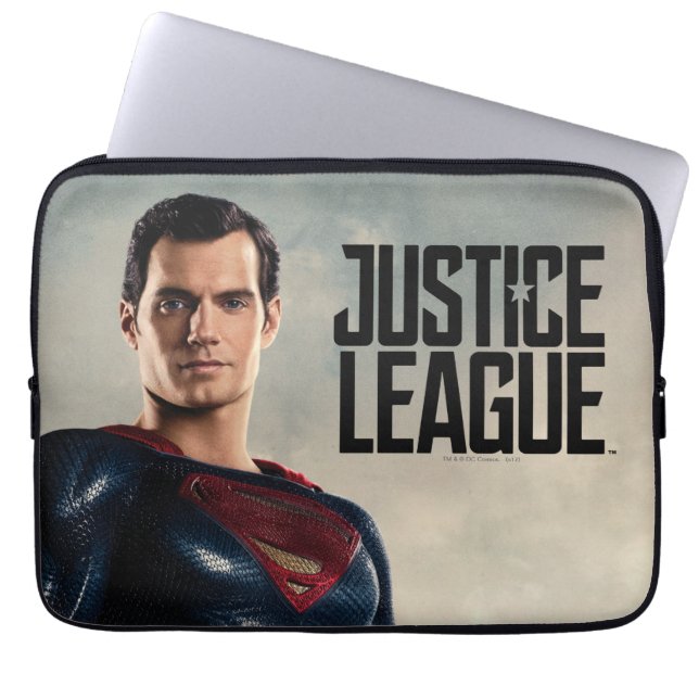 Housse Pour Ordinateur Portable Ligue de Justice | Superman Sur Le Champ De Batail (Devant)