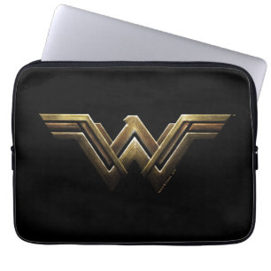 Housse Pour Ordinateur Portable Ligue de Justice   Symbole métallurgique Wonder Wo
