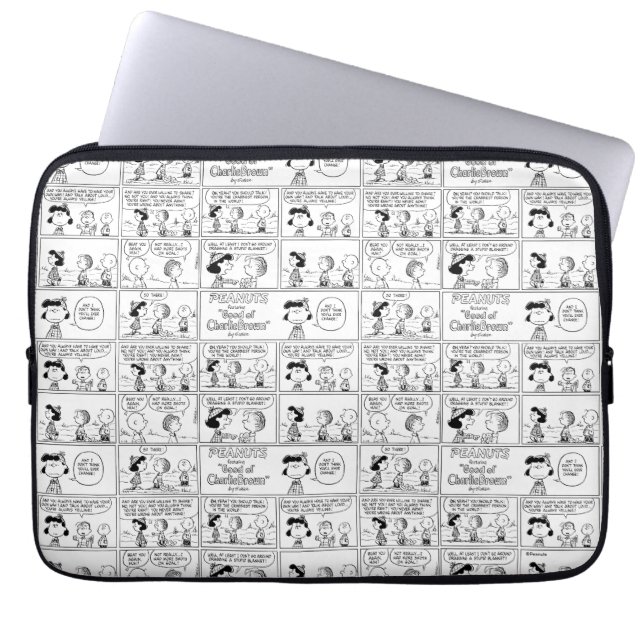 Housse Pour Ordinateur Portable Linus raconte Lucy Elle est Crabby (Devant)