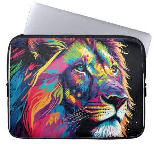 Housse Pour Ordinateur Portable Lion arc-en-ciel Majestic