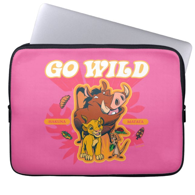 Housse Pour Ordinateur Portable Lion King | Hakuna Matata - Go Wild (Devant)