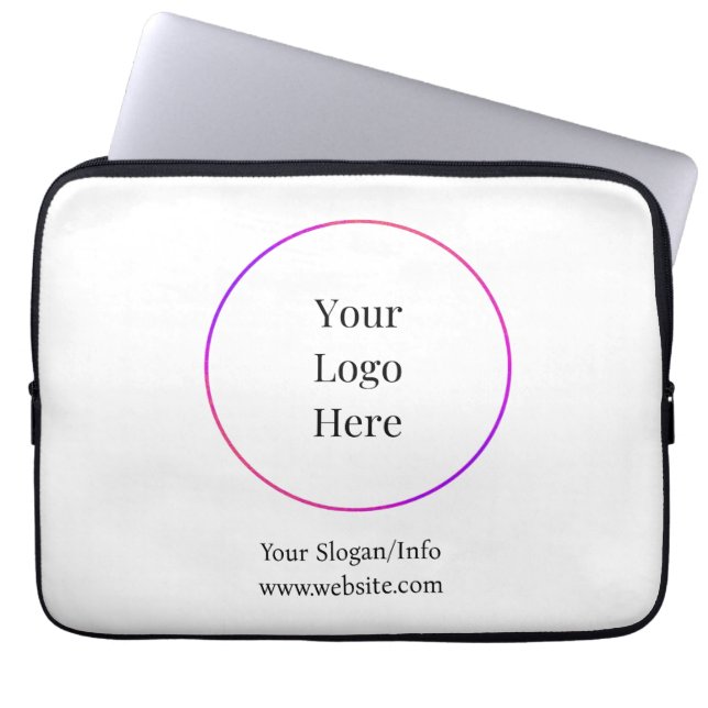 Housse Pour Ordinateur Portable Logo d'entreprise Modèles personnalisables (Devant)