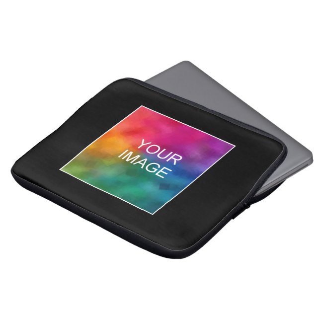 Housse Pour Ordinateur Portable Logo d'entreprise personnalisé ici Modèle moderne (Devant haut)