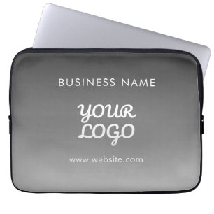 Housse Pour Ordinateur Portable Logo et texte promotionnels modernes   Couleur mod