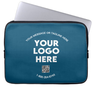 Housse Pour Ordinateur Portable Logo professionnel personnalisé Code QR Téléphone