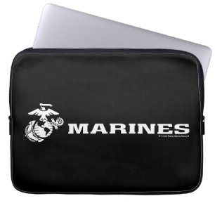 Housse Pour Ordinateur Portable Logo USMC - Blanc