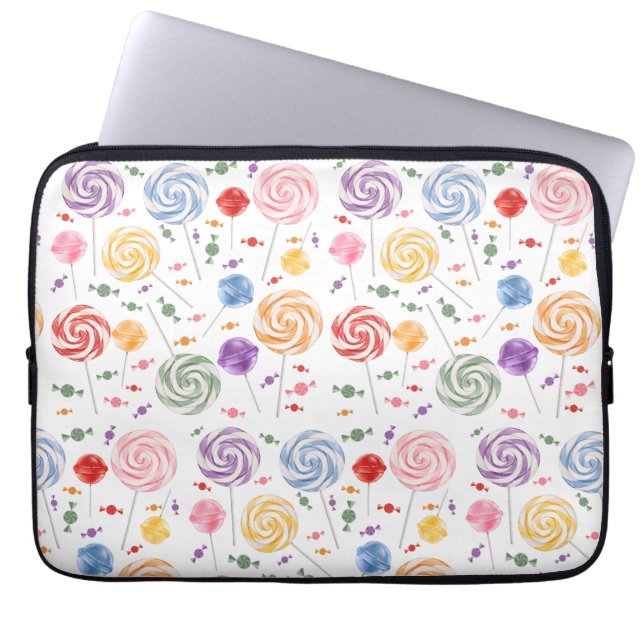 Housse Pour Ordinateur Portable Lollipop Motif coloré (Devant)