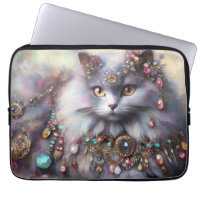 Longue Cheveux Gris Nebelung Chat Kitty Bijoux Bij