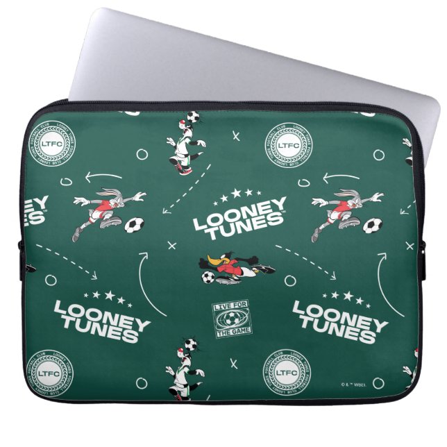 Housse Pour Ordinateur Portable LOONEY TUNES™ Soccer Playbook Pattern (Devant)