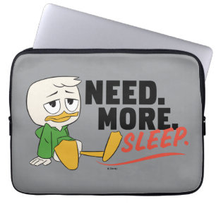 Housse Pour Ordinateur Portable Louie Duck Besoin. Plus. Dormir.