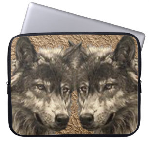 Housse Pour Ordinateur Portable Loup à manches pour ordinateur portable