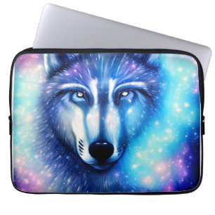 Housse Pour Ordinateur Portable Loup cosmique