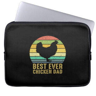 Housse Pour Ordinateur Portable Louvain de poulet Meilleur papa de poulet jamais