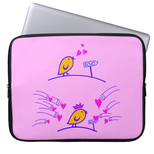 Housse Pour Ordinateur Portable LOVE ECHO - Comic Birds Tweetlercools 3 (Devant)