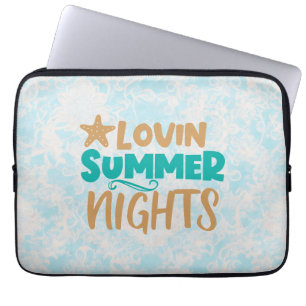 Housse Pour Ordinateur Portable Lovin Summer Nights : Embrasser Soirées Chaudes Ma