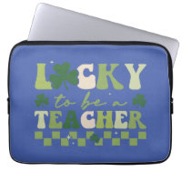 Lucky To Be Teacher Super Retro St Patrick's Day