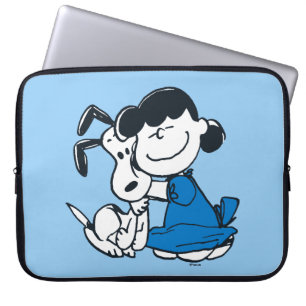 Housse Pour Ordinateur Portable Lucy Hugging Snoopy