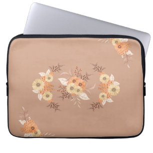 Housse Pour Ordinateur Portable Lueur de Pétales d'Automne – Douce Floraison Saiso