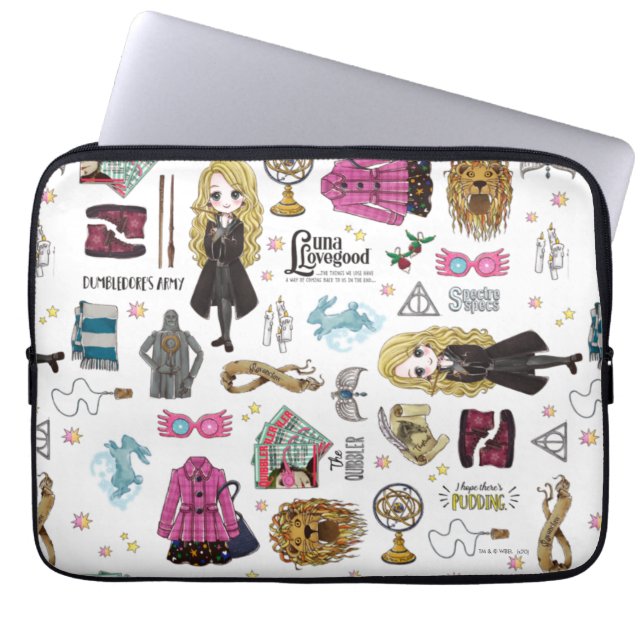 Housse Pour Ordinateur Portable Luna Lovegood aquarelle magique (Devant)
