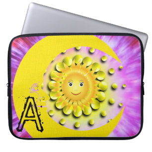 Housse Pour Ordinateur Portable Lune solaire à manches pour ordinateur portable