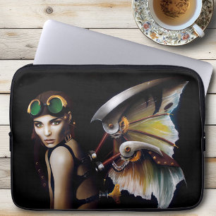 Housse Pour Ordinateur Portable Lunettes à ailes de fée mécaniques Steampunk