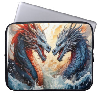 Housse Pour Ordinateur Portable Lutte contre les dragons