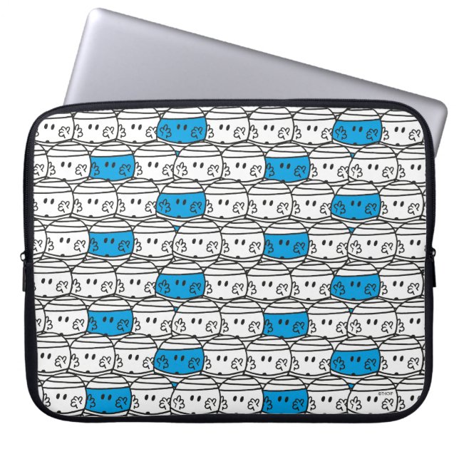 Housse Pour Ordinateur Portable M. Bump | Motif bleu (Devant)