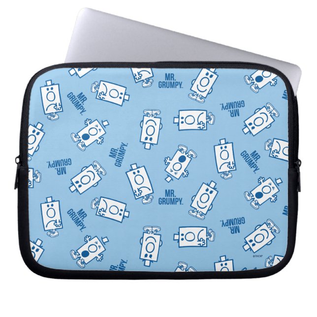 Housse Pour Ordinateur Portable M. Grumpy | Blue Emotion Toss Motif (Devant)