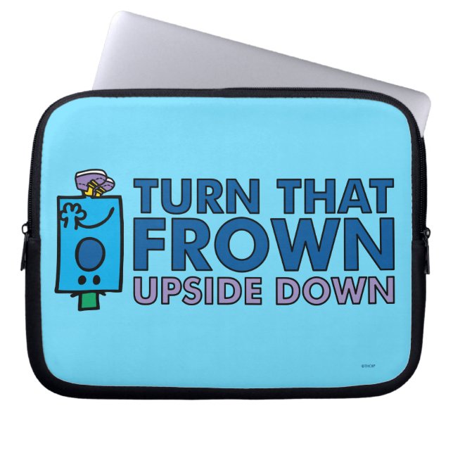 Housse Pour Ordinateur Portable M. Grumpy | Turn that Frown Upside Down (Devant)