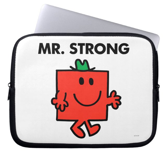Housse Pour Ordinateur Portable M. Strong Waving Bonjour (Devant)