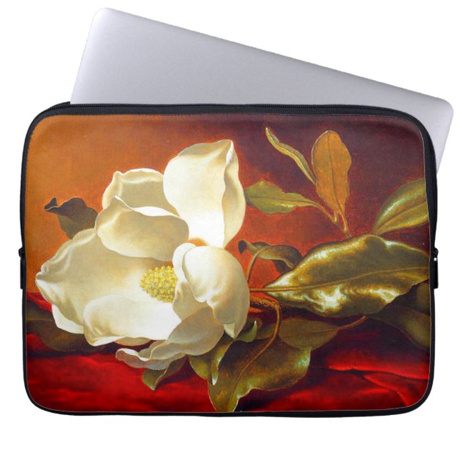 Housse Pour Ordinateur Portable Magnolia sur Red Velvet Martin Johnson Heade (Devant)