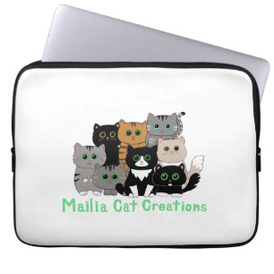 Housse Pour Ordinateur Portable Mailia Cat Créations Famille de chats