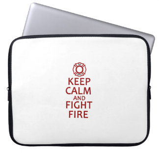 Housse Pour Ordinateur Portable Maintenez le feu calme et de combat