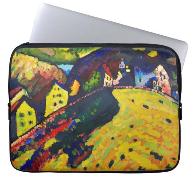 Housse Pour Ordinateur Portable Maisons Wassily Kandinsky à Murnau. Expressionnism (Devant)