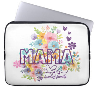 Housse Pour Ordinateur Portable Mama le cœur de la famille Design Tendance 